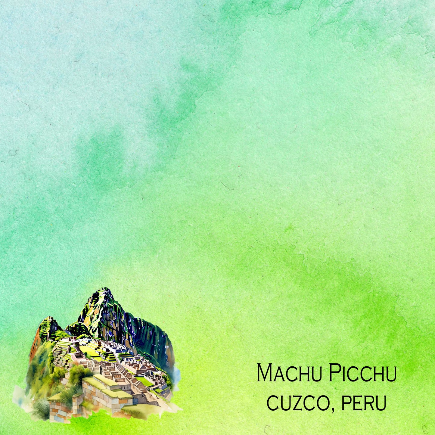 Seven Wonders Collection Machu Picchu 12 x 12 Double-Sided Scrapbook Paper by SSC Designs - 15 Pack