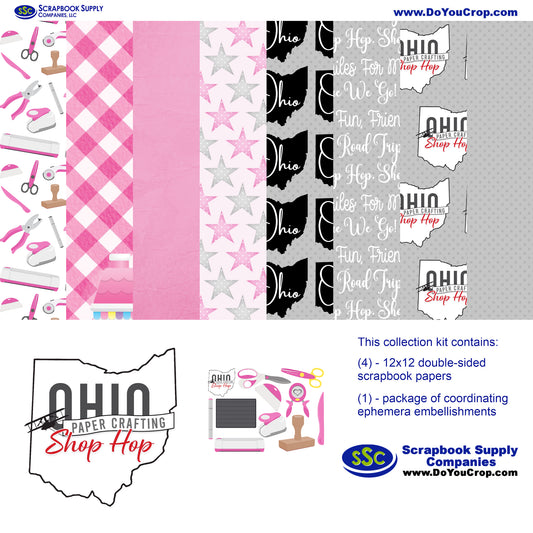 Ohio Collection Shop Hop 2026 12 x 12 Scrapbook Collection Kit by SSC Designs - 3 Kits