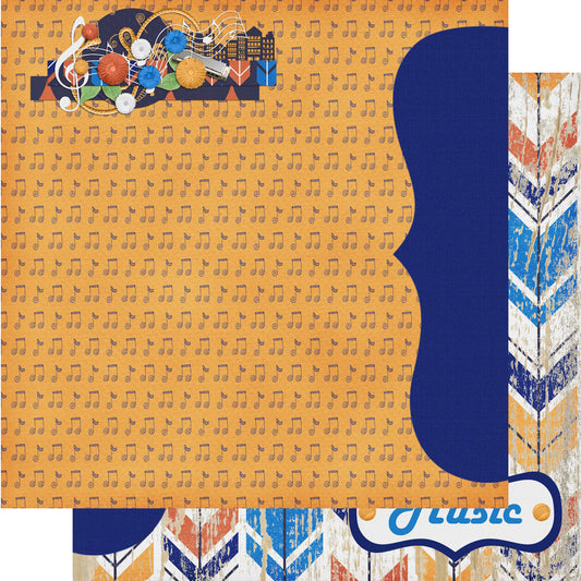 Tennessee Collection Music City 12 x 12 Double-Sided Scrapbook Paper by SSC Designs - 15 Pack