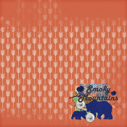 Tennessee Collection Smoky Mountains 12 x 12 Double-Sided Scrapbook Paper by SSC Designs - 15 Pack