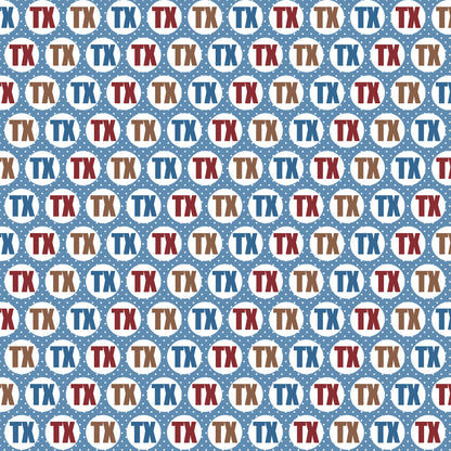 Texas Collection All Around Texas 12 x 12 Double-Sided Scrapbook Paper by SSC Designs - 15 Pack