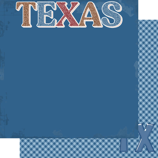 Texas Collection Epic Texas 12 x 12 Double-Sided Scrapbook Paper by SSC Designs - 15 Pack