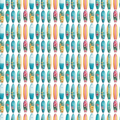 Tropic Like It's Hot Collection Flamingos & Surfboards 12 x 12 Double-Sided Scrapbook Paper by SSC Designs - 15 Pack