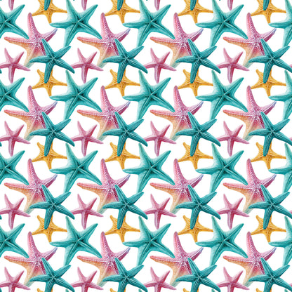 Tropic Like It's Hot Collection Starfish Dreams 12 x 12 Double-Sided Scrapbook Paper by SSC Designs - 15 Pack