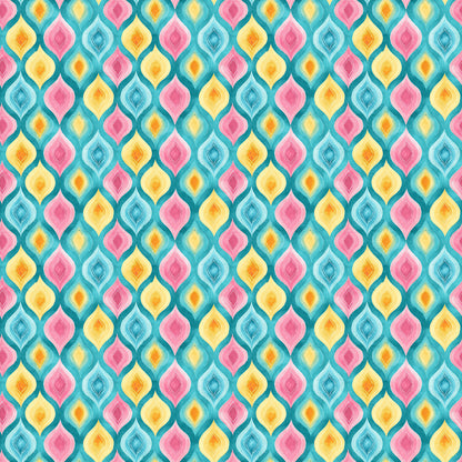 Tropic Like It's Hot Collection Cabana Cool 12 x 12 Double-Sided Scrapbook Paper by SSC Designs - 15 Pack