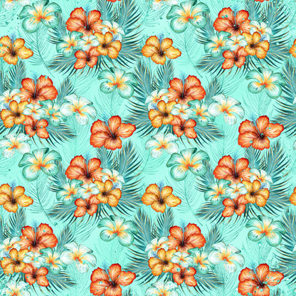Phantasia Design's Tropics Collection Coconuts 12 x 12 Double-Sided Scrapbook Paper - 15 Pack