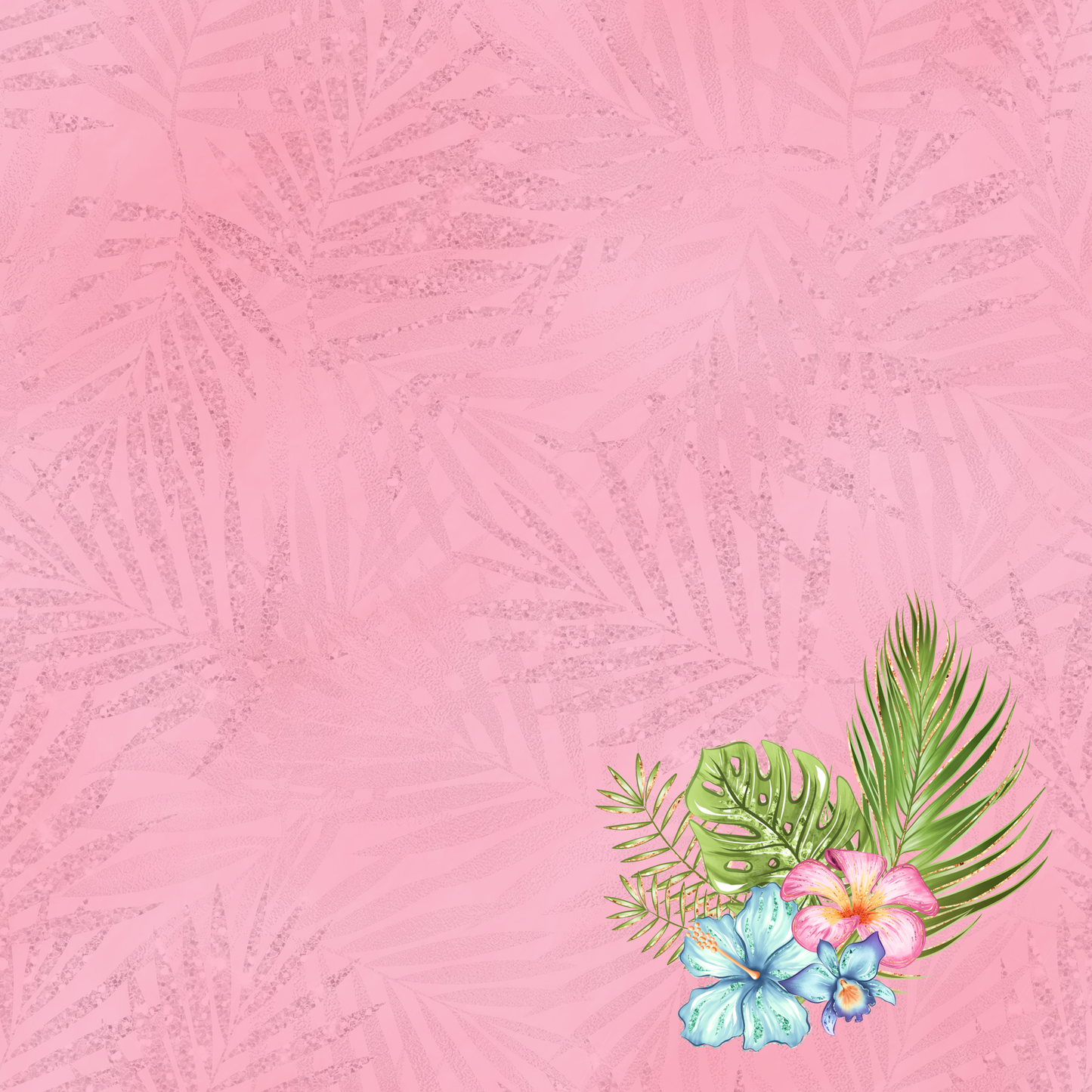 Tropical Bliss Collection Pineapple 12 x 12 Double-Sided Scrapbook Paper by SSC Designs - 15 Pack