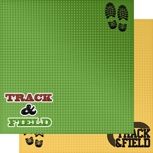 Track & Field Collection Track & Field 12 x 12 Double-Sided Scrapbook Paper by SSC Designs - 15 Pack