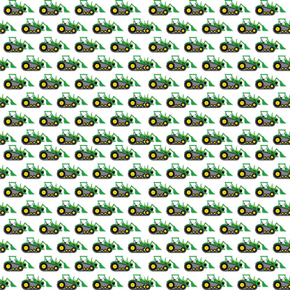 Tractor Time Collection Green Machine 12 x 12 Double-Sided Scrapbook Paper by SSC Designs - 15 Pack