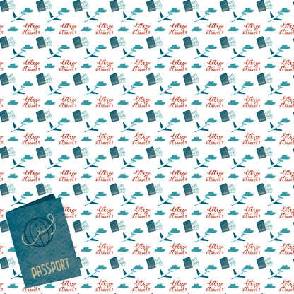 Let's Go Traveling Collection Let's Go Traveling 12 x 12 Double-Sided Scrapbook Paper by SSC Designs - 15 Pack