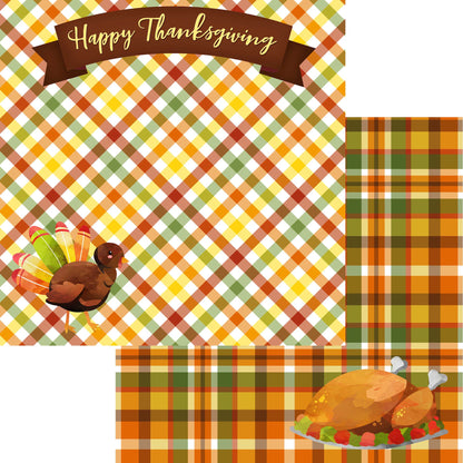 Turkey Time Collection 12 x 12 Scrapbook Paper Pack & Embellishment Kit - 3 Kits