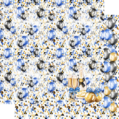 2026 Collection Balloon Drop 12 x 12 Double-Sided Scrapbook Paper by SSC Designs - 15 Pack