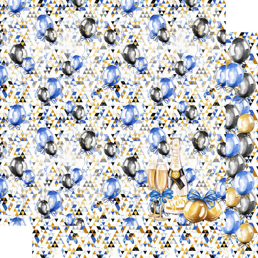 2026 Collection Balloon Drop 12 x 12 Double-Sided Scrapbook Paper by SSC Designs - 15 Pack