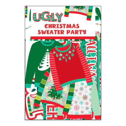 Ugly Christmas Sweater Collection 12 x 12 Scrapbook Paper Pack & Embellishment Kit - 3 Kits