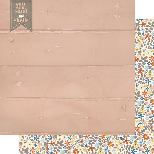 Under The Boardwalk Collection Seas The Day 12 x 12 Double-Sided Scrapbook Paper by SSC Designs - 15 Pack
