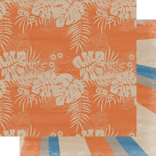 Under The Boardwalk Collection Catching Rays 12 x 12 Double-Sided Scrapbook Paper by SSC Designs - 15 Pack