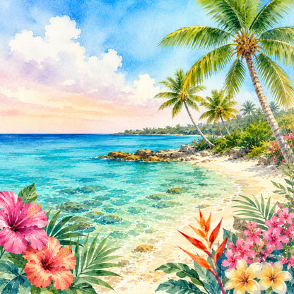 Vacation Vibes Collection Cayman Islands Getaway 12 x 12 Double-Sided Scrapbook Paper by SSC Designs - 15 Pack