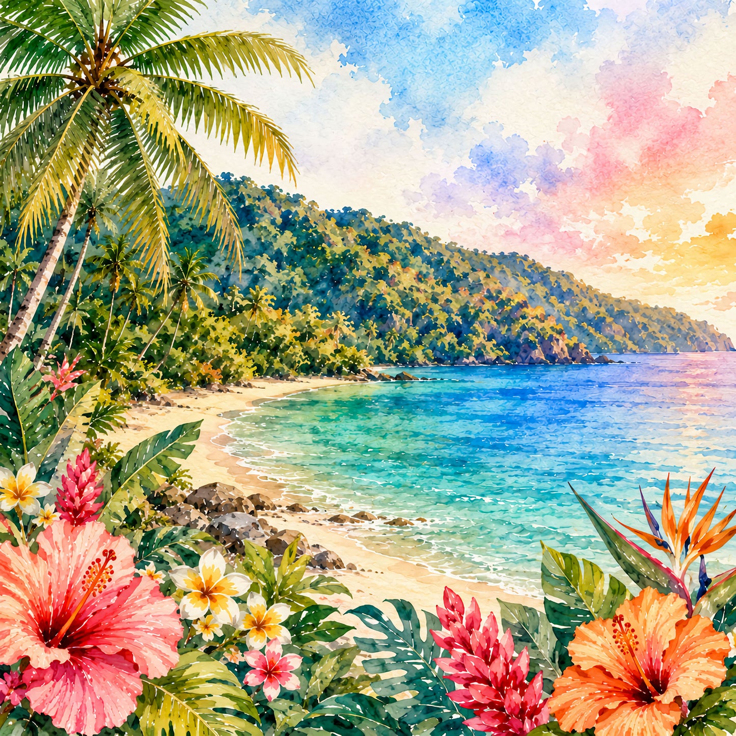 Vacation Vibes Collection St. Lucia Memories 12 x 12 Double-Sided Scrapbook Paper by SSC Designs - 15 Pack