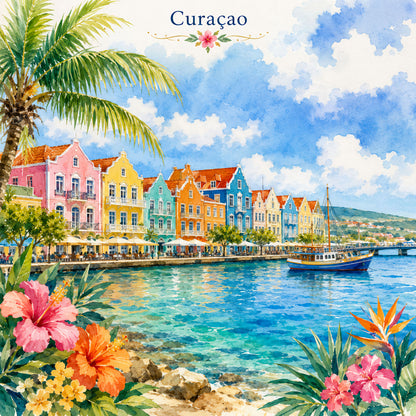 Vacation Vibes Collection Curacao Getaway 12 x 12 Double-Sided Scrapbook Paper by SSC Designs - 15 Pack