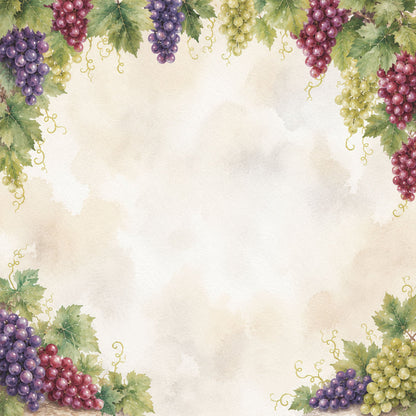 Vineyard Collection Vineyard 12 x 12 Double-Sided Scrapbook Paper by SSC Designs - 15 Pack