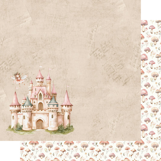 Woodland Fairies Collection Fairy Tale Castle 12 x 12 Double-Sided Scrapbook Paper by SSC Designs - 15 Pack