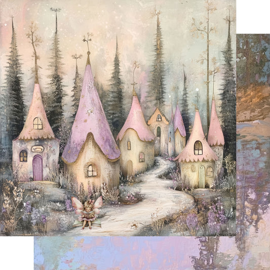 Woodland Fairies Collection Into The Woodlands 12 x 12 Double-Sided Scrapbook Paper by SSC Designs - 15 Pack