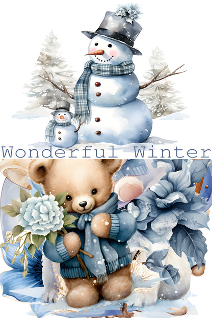 Wonderful Winter 12 x 12 Scrapbook Collection Kit by SSC Designs - 3 Kits