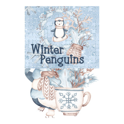 Winter Penguins 12 x 12 Scrapbook Paper Pack & Embellishment Kit - 3 Kits