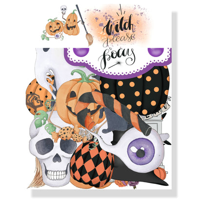 Witch, Please! 12 x 12 Scrapbook Paper & Embellishment Kit by SSC Designs - 3 Kits
