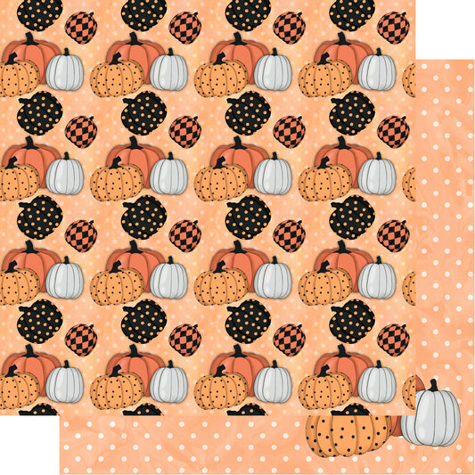 Witch, Please! Collection Pumpkin Party 12 x 12 Double-Sided Scrapbook Paper by SSC Designs - 15 Pack