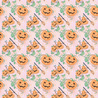 Witch, Please! Collection Pumpkin Parade 12 x 12 Double-Sided Scrapbook Paper by SSC Designs - 15 Pack