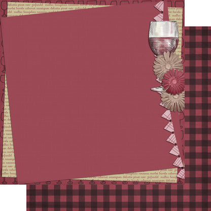 Wine Time 12 x 12 Scrapbook Paper & Embellishment Kit by SSC Designs - 3 Kits