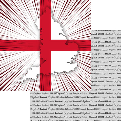 World Traveler Collection England Flag 12 x 12 Double-Sided Scrapbook Paper by SSC Designs