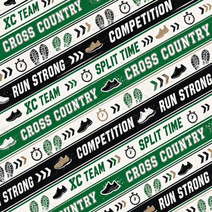 Cross Country Collection Split Time 12 x 12 Double-Sided Scrapbook Paper by SSC Designs - 15 Pack