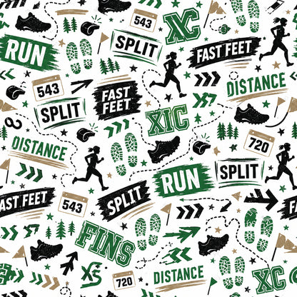 Cross Country Collection Split Time 12 x 12 Double-Sided Scrapbook Paper by SSC Designs - 15 Pack