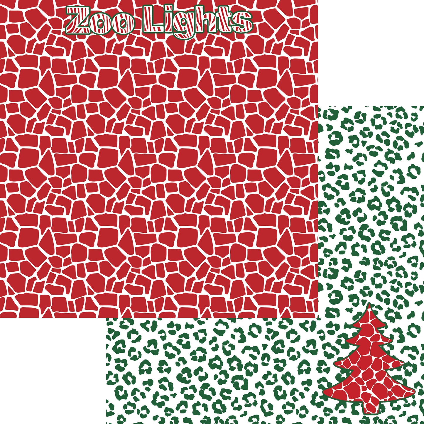 Zoo Lights Collection Zoo Lights 12 x 12 Double-Sided Scrapbook Paper by SSC Designs - 15 Pack