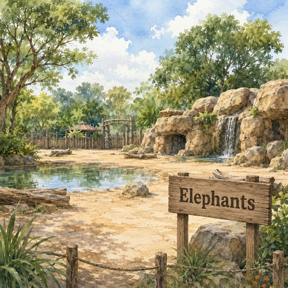 Zoo Adventures Collection Elephant Adventures 12 x 12 Double-Sided Scrapbook Paper by SSC Designs - 15 Pack