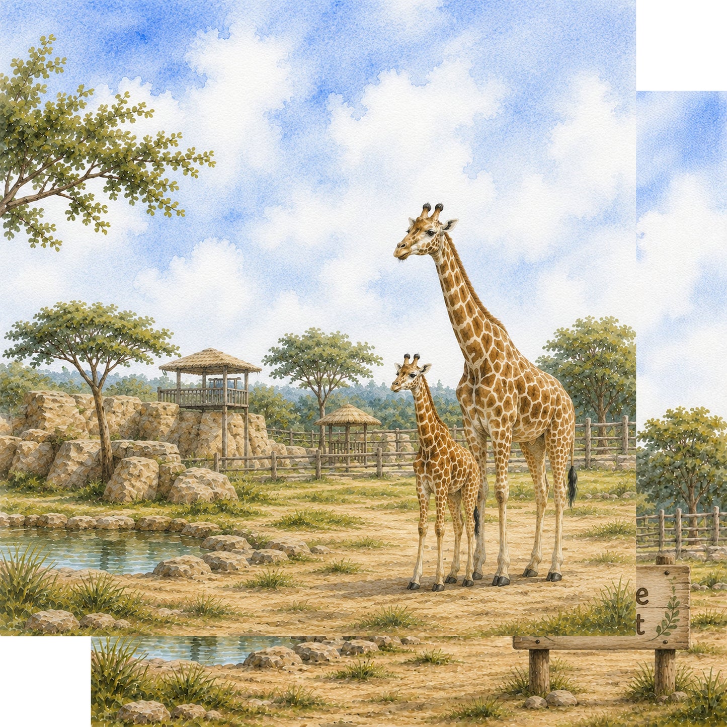 Zoo Adventures 12 x 12 Scrapbook Paper & Embellishment Kit by SSC Designs - 3 Kits