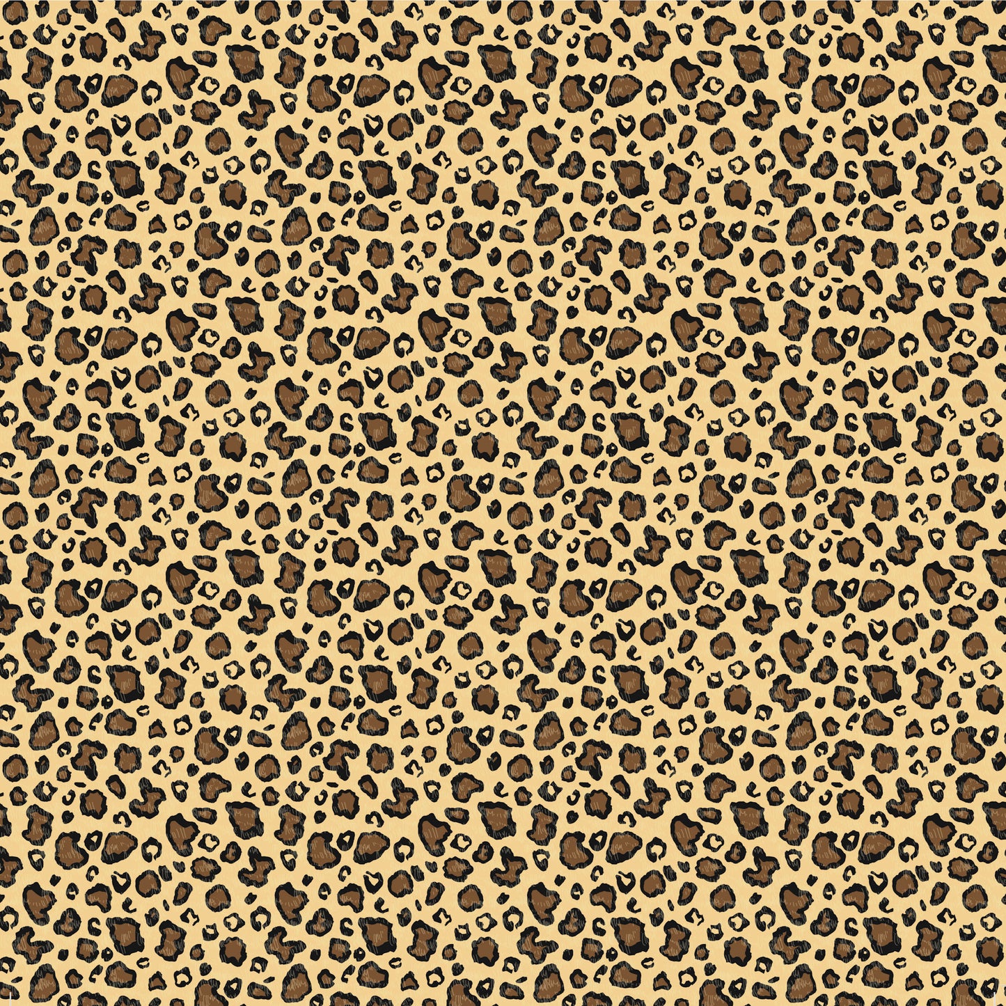 Animal Safari Collection Cheetah Spots 12 x 12 Double-Sided Scrapbook Paper by SSC Designs - 15 Pack