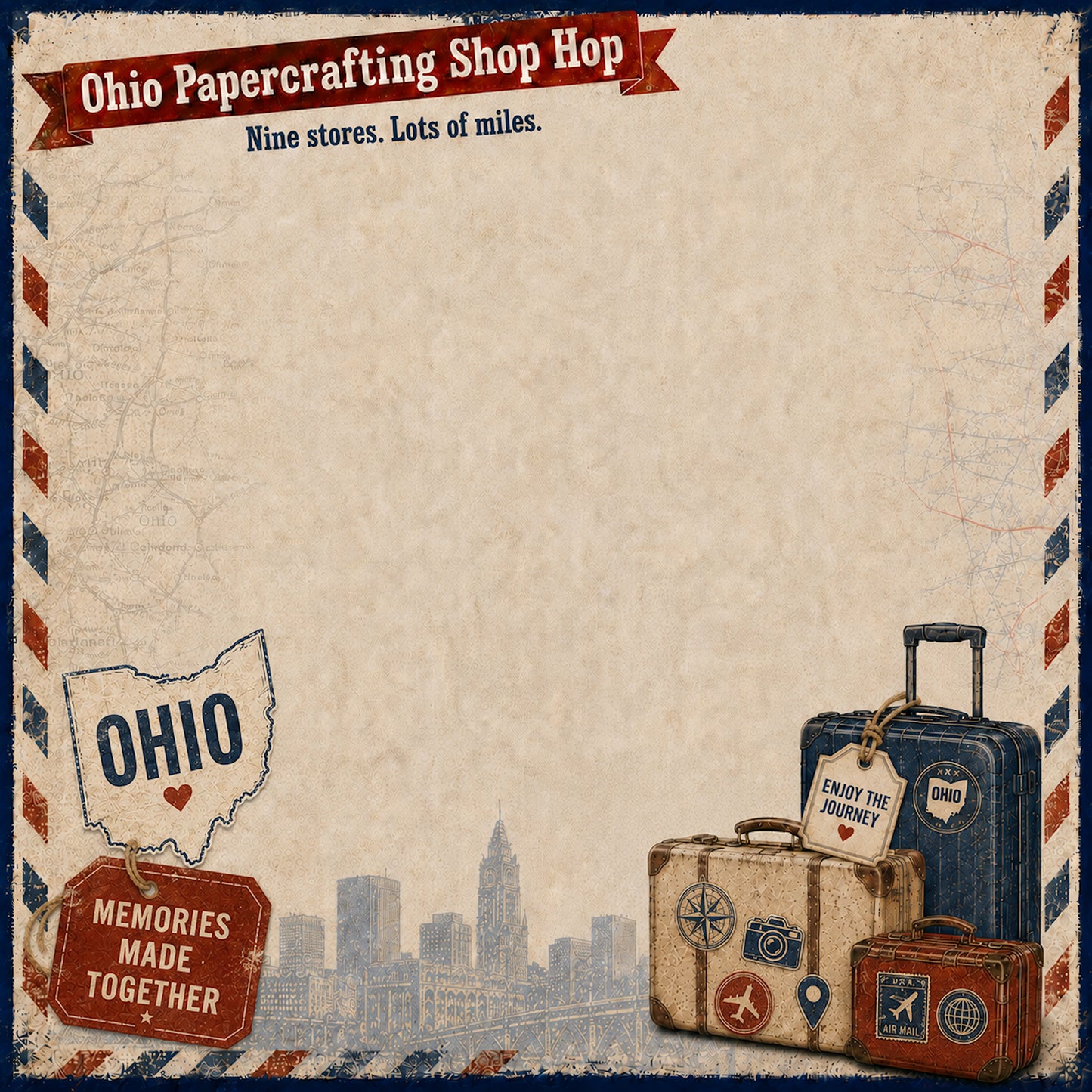 Shop Hop Trolley 12 x 12 Double-Sided Scrapbook Paper by SSC Designs - Pack of 160