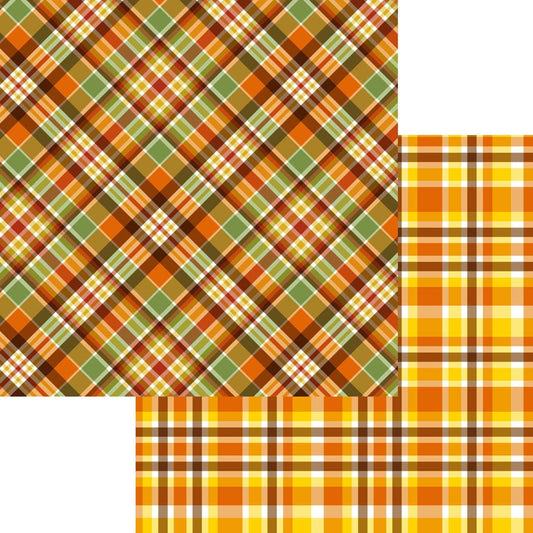Turkey Time Collection Be Blessed 12 x 12 Double-Sided Scrapbook Paper by SSC Designs