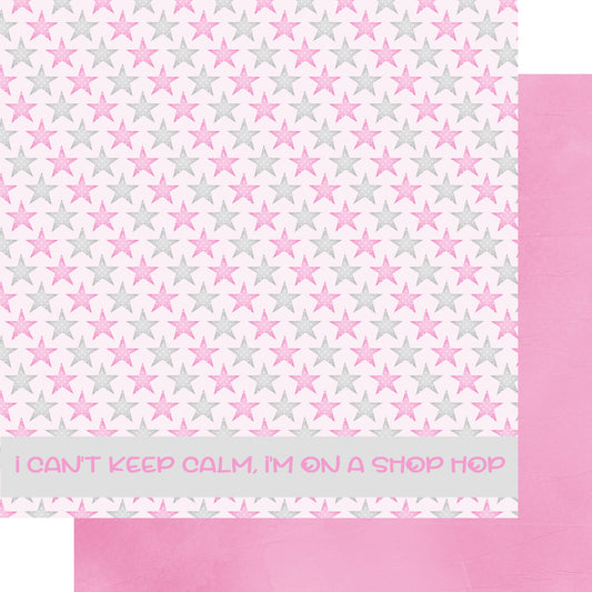 Ohio Collection Shop Hop Can't Keep Calm 12 x 12 Double-Sided Scrapbook Paper by SSC Designs