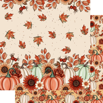 Gaynor Carradice's Autumn Favorites Collection Pumpkin Fields 12 x 12 Double-Sided Scrapbook Paper - 15 Pack