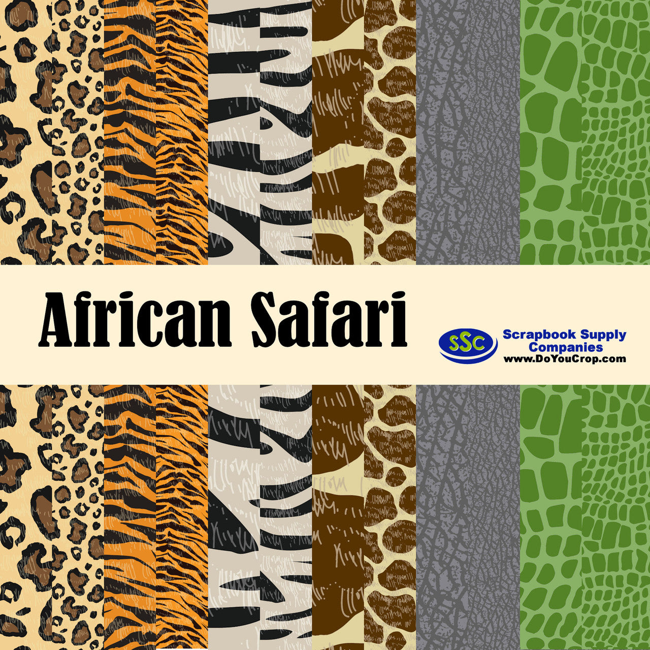 African Safari 12 x 12 Scrapbook Paper Pack & Embellishment Kit - 3 Kits