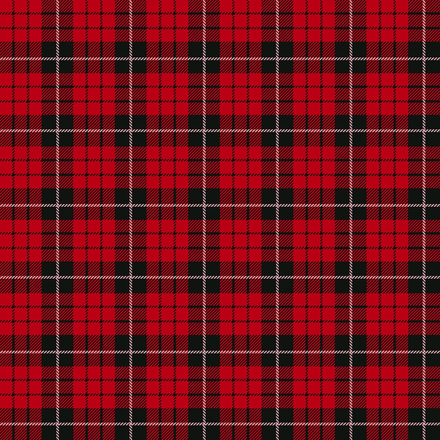 Buffalo Plaid Christmas Collection Reindeer 12 x 12 Double-Sided Scrapbook Paper - 15 Pack