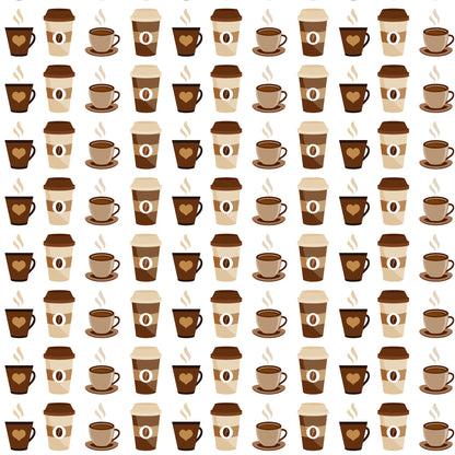 Coffee Lover Collection Go Cup 12 x 12 Double-Sided Scrapbook Paper by SSC Designs - 15 Pack