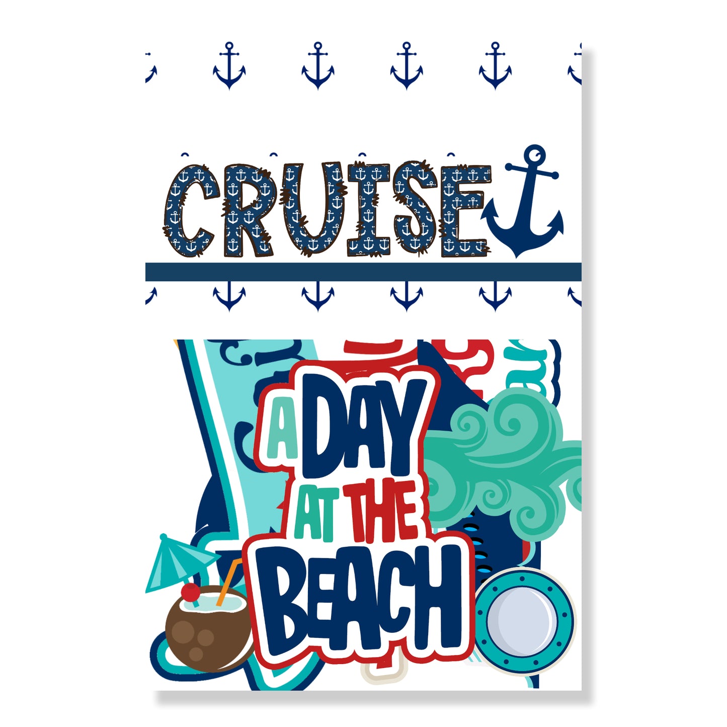 Cruise Collection Laser Cut Ephemera Embellishments - 3 Packs