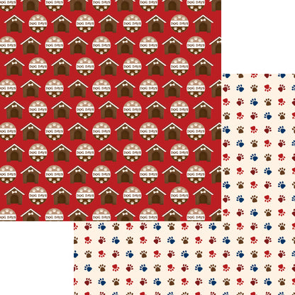 Dog Days Collection Dog Days 12 x 12 Double-Sided Scrapbook Paper by SSC Designs - 15 Pack