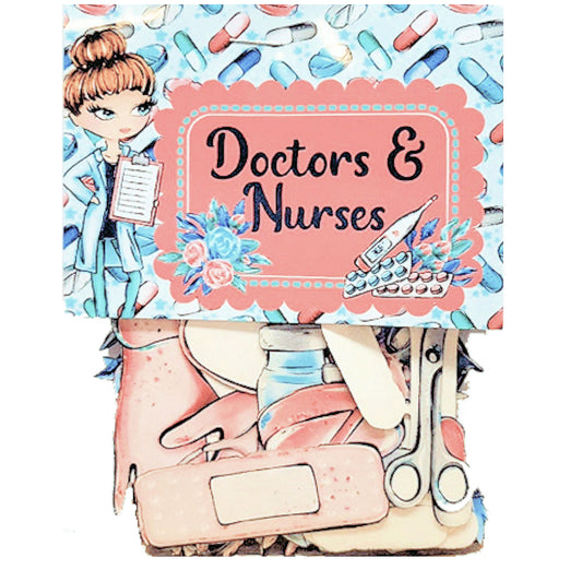 Phantasia Design's Doctors & Nurses Collection Laser Cut Ephemera Embellishments - 3 Packs