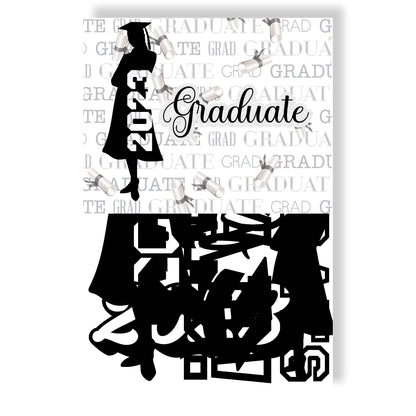 Graduation Collection Female Graduate Laser Cut Ephemera Embellishments - 3 Packs